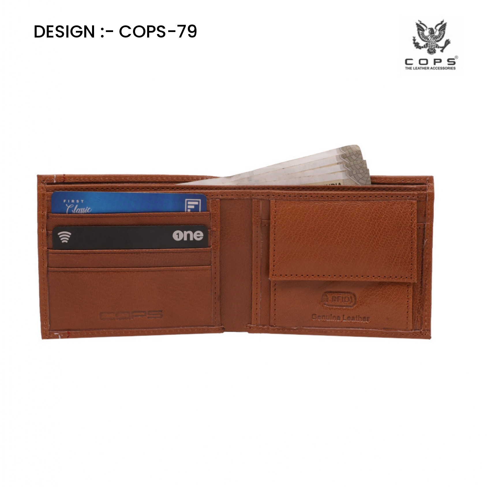 Men's Elite Edition-  Leather Wallet by Cops