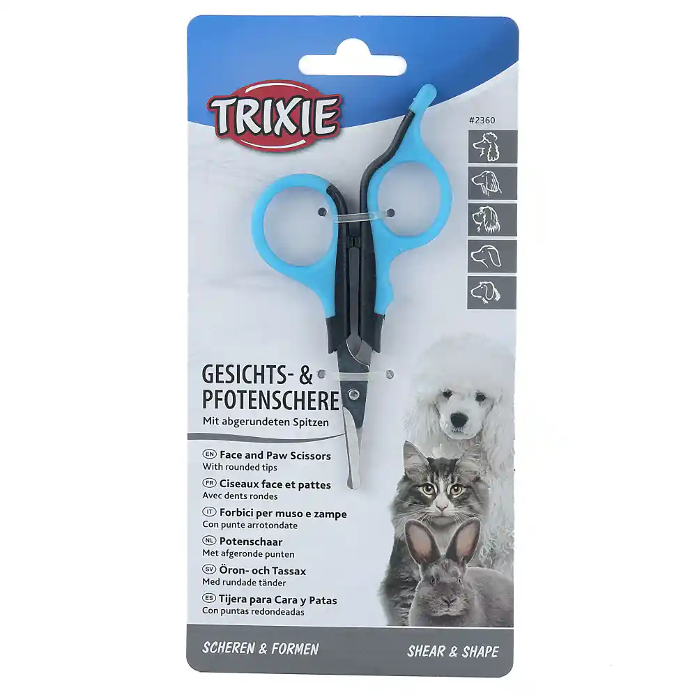Trixie Face & Paw Scissors for Dogs and Cats