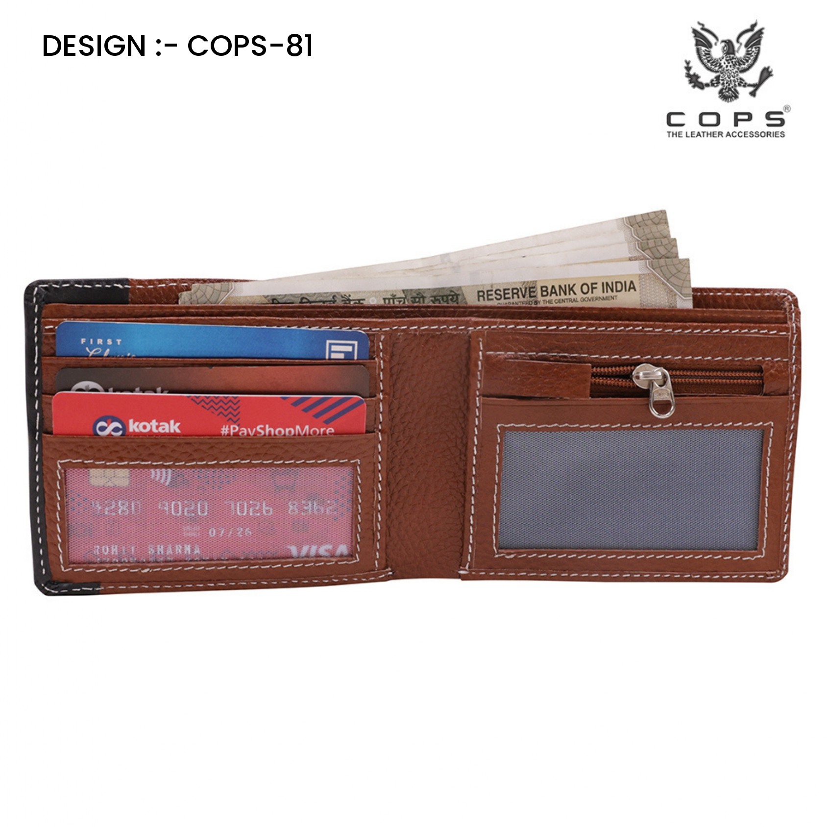 Men’s  Premium Touch Legacy Wallets - Leather Wallet by Cops