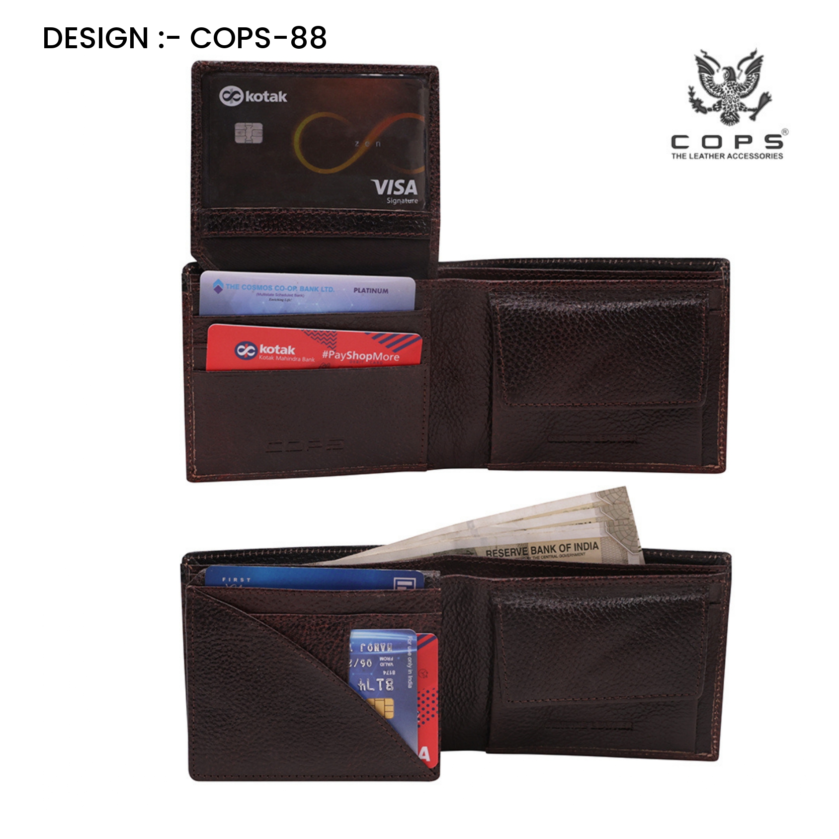 Men’s  Luxury Defined -  Leather Wallet by Cops