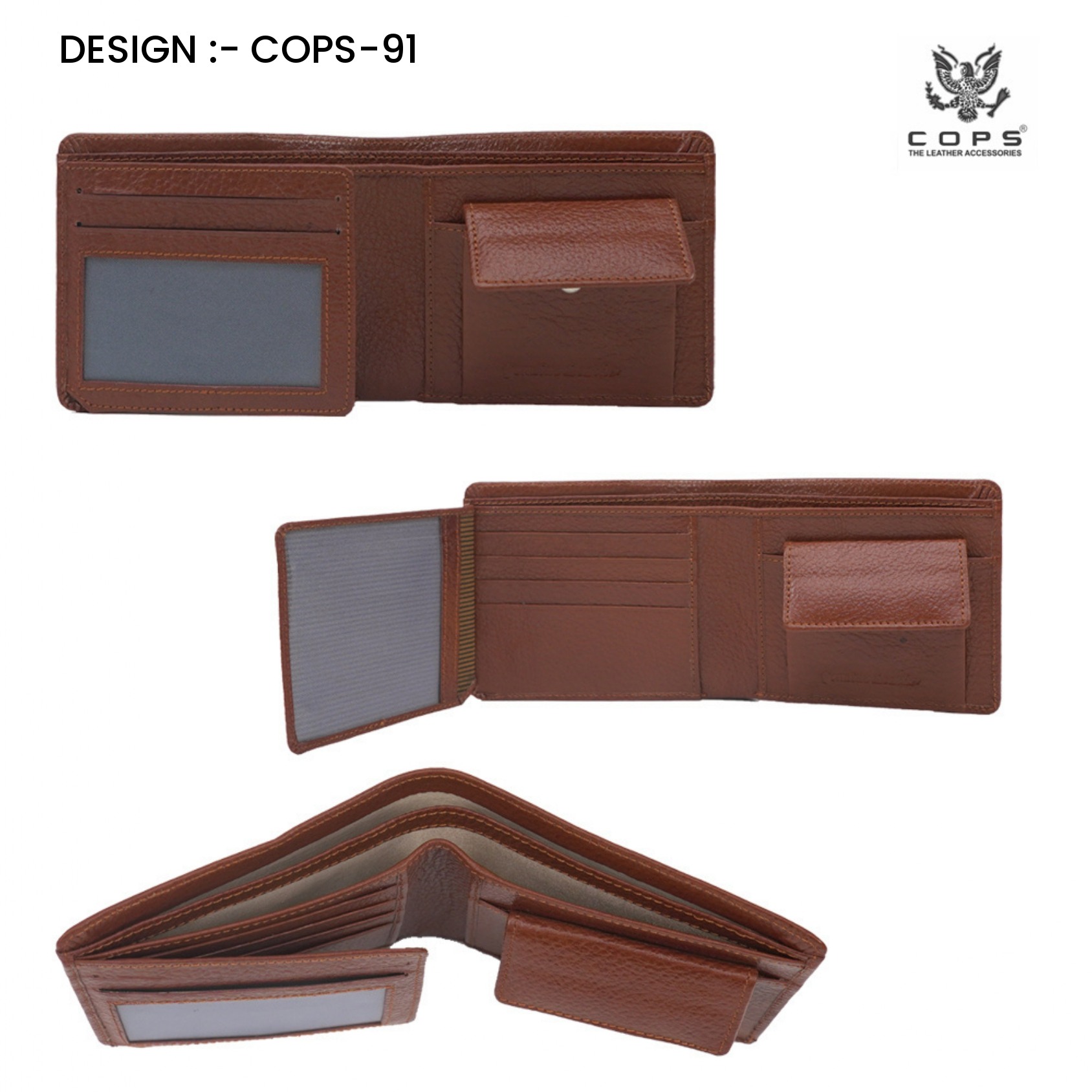 Men’s  Premium Touch Legacy Wallets - Leather Wallet by Cops