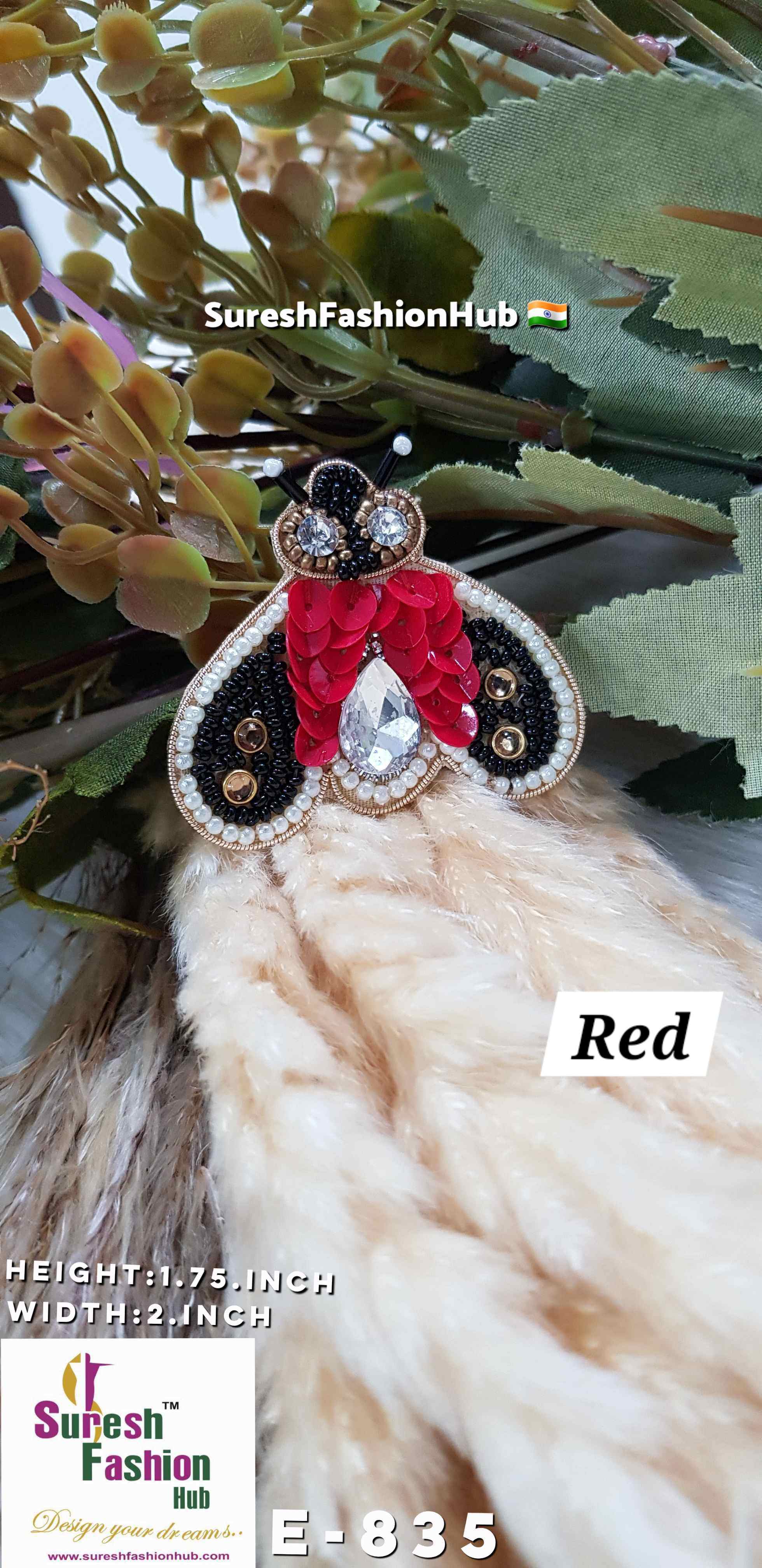 Enchanted Elegance Beetle Patch - Red
