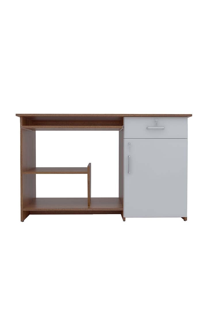 Zanko Study Table | Multi-Purpose Study Table | Computer Table for Students | Office Table with Drawers | Desk for Work from Home | 1 Year Warranty - Leon Teak