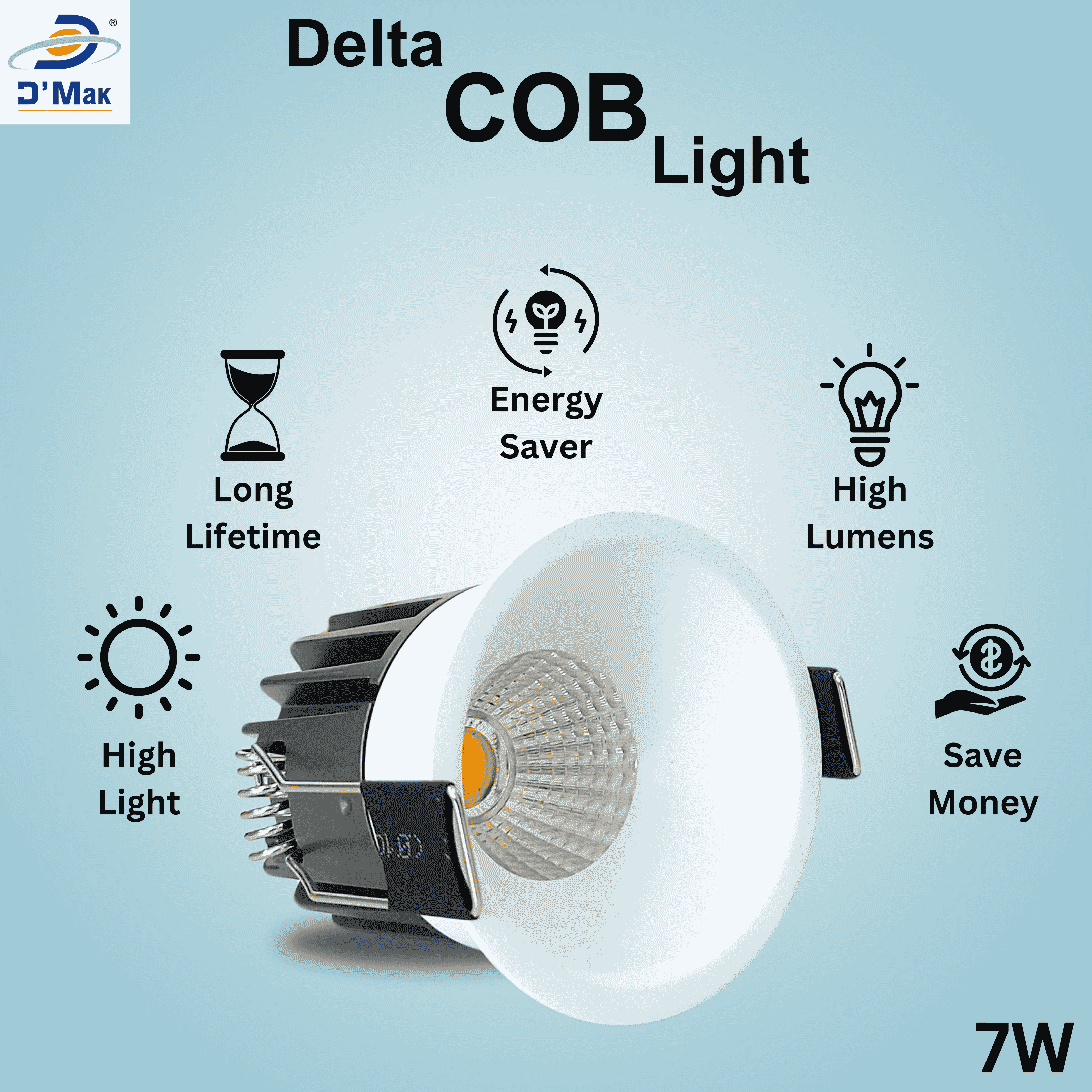 7 watt cob light cheap
