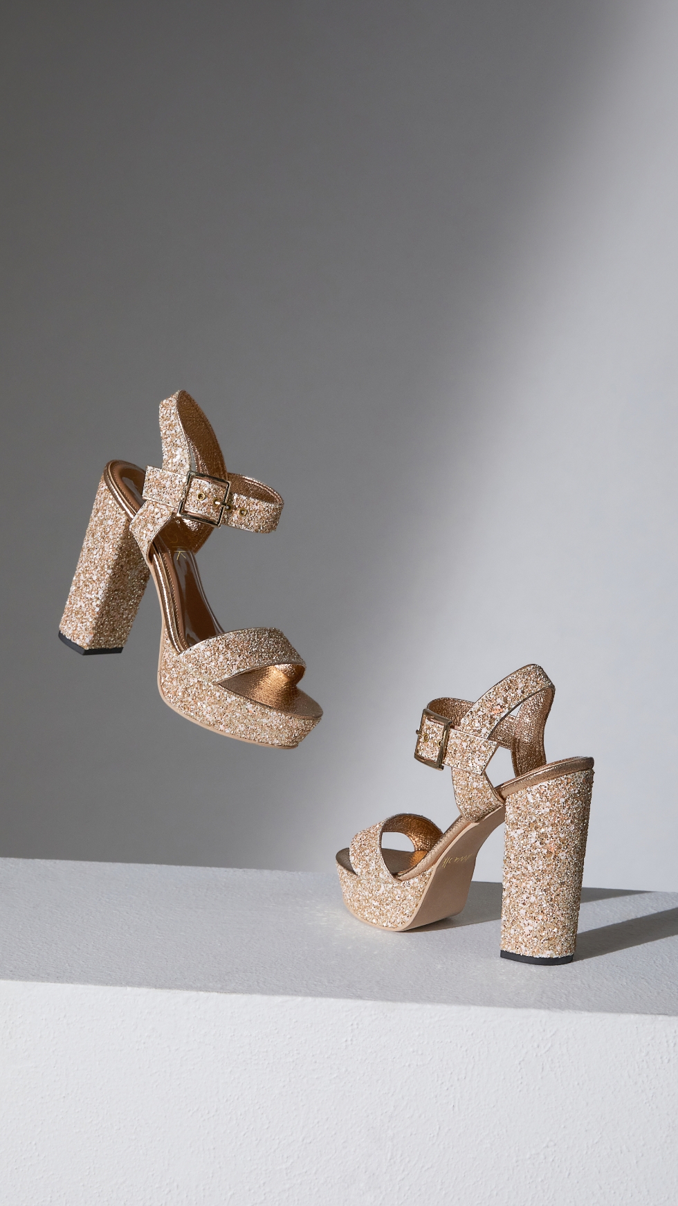 CATWALK | Glitter Ankle Strap Sandals