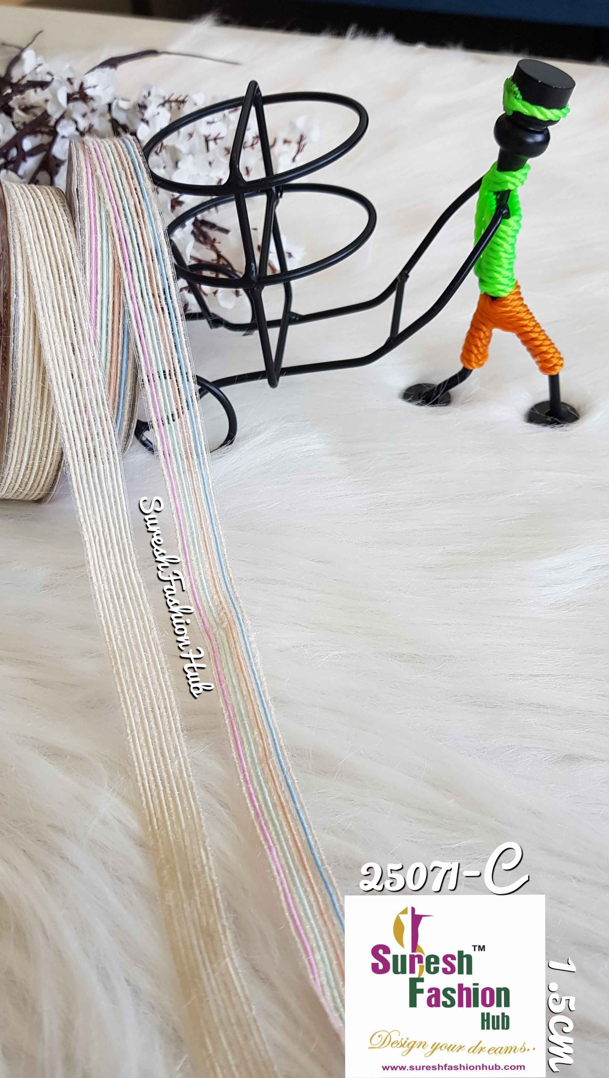 Delicate Rainbow Color Thin Strap Trim