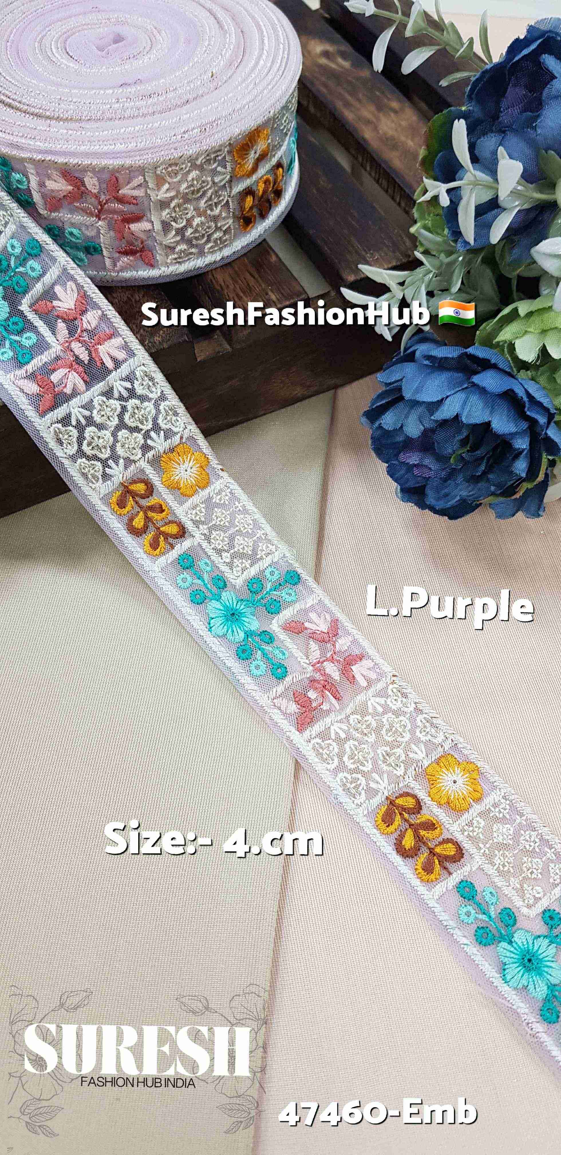  Embroidered Floral Net Lace Embroidered Floral Net Lace