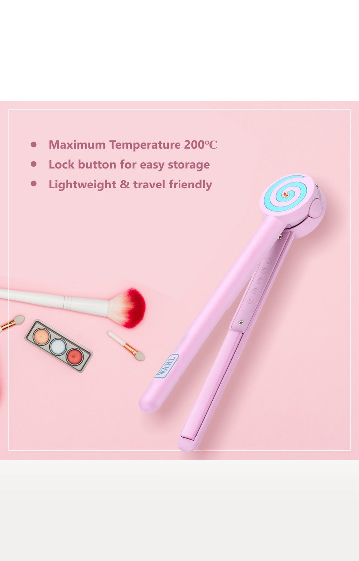 Wahl Pink Mini Straightener and Curler 