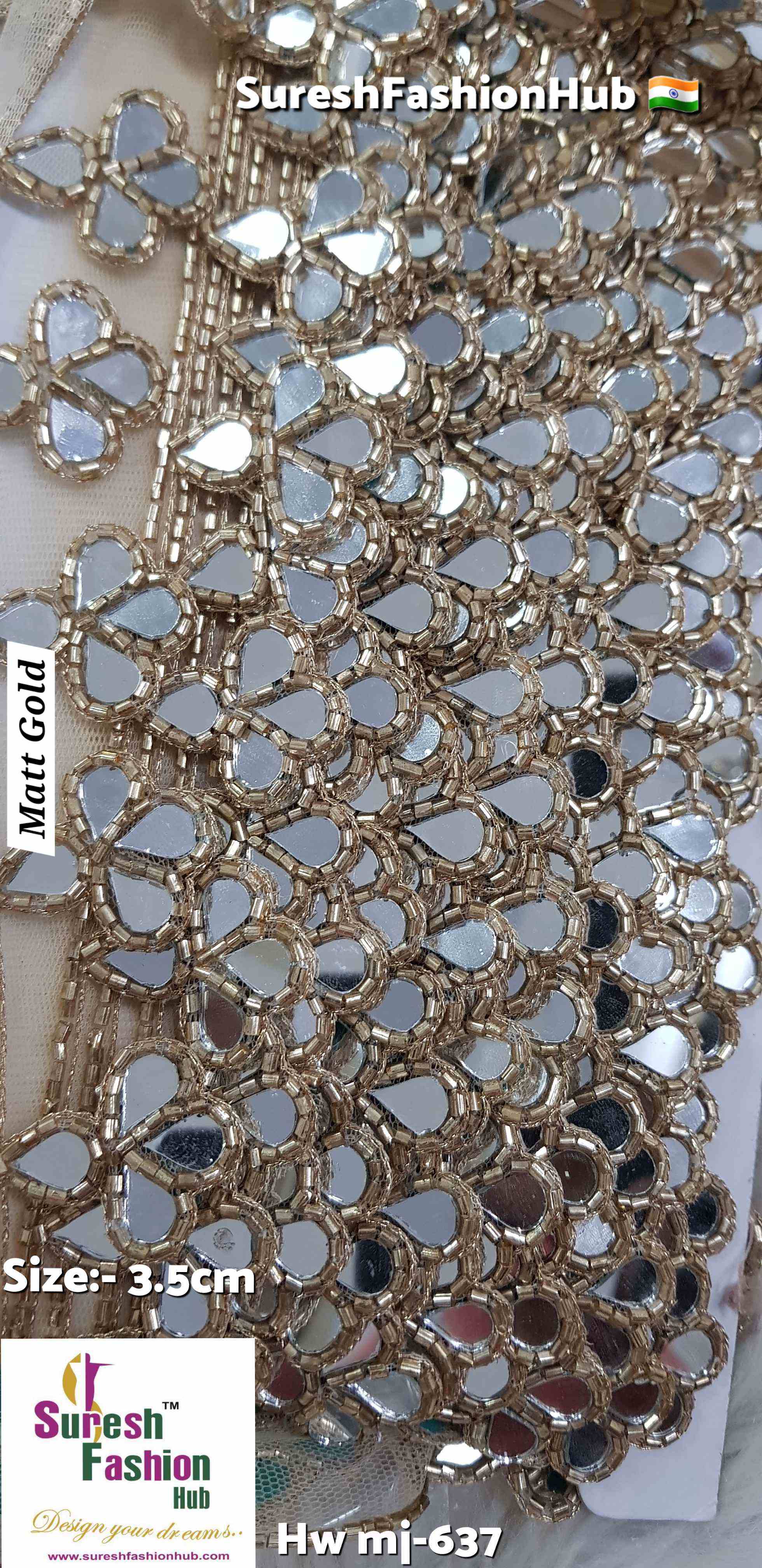 Matt Gold Abhinav Inspired Handmade Cutwork Lace