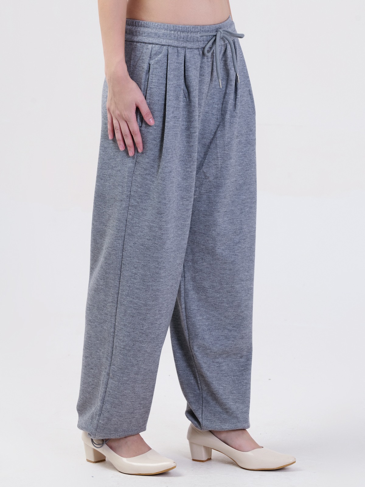 ALBION SMART LADIES GREY HAREM PANT