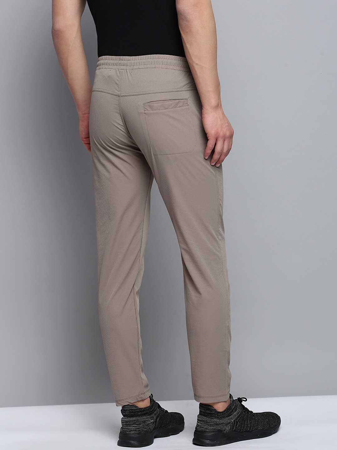 Showoff | SHOWOFF Men's Self Design Grey Regular Fit Regular Track Pant 2