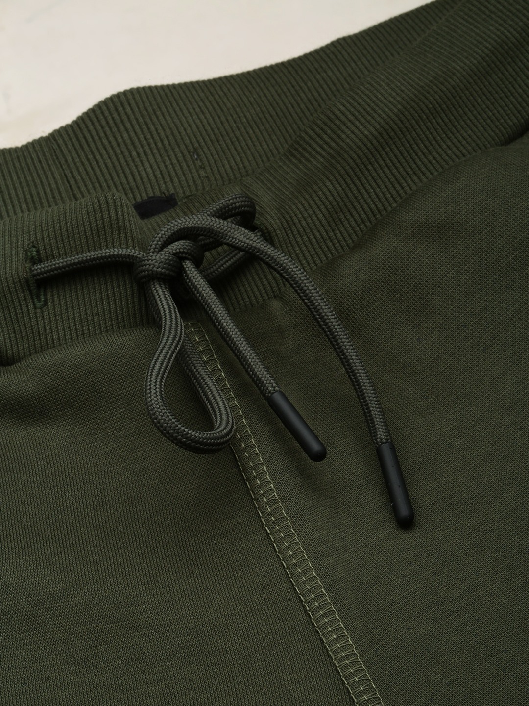 SHOWOFF Men's Solid Olive Relaxed Fit Regular Track Pant