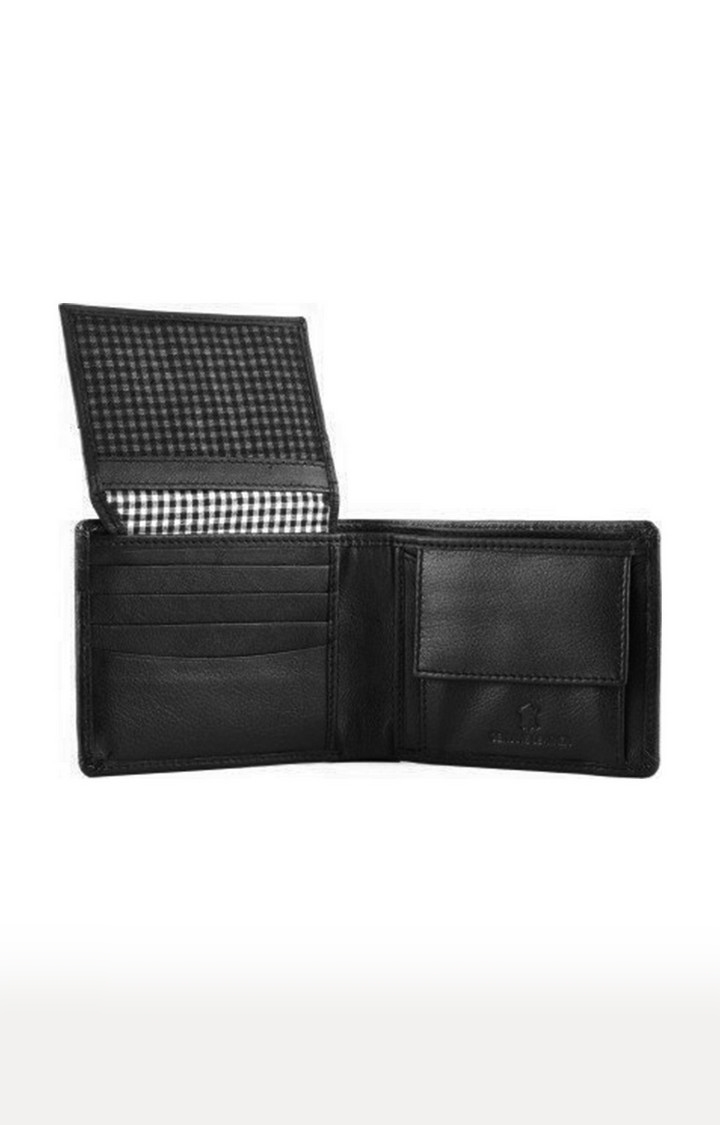 WildHorn | WildHorn RFID Protected Genuine High Quality Leather Black Wallet for Men 5