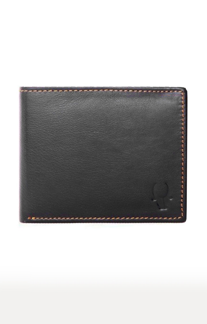 WildHorn | WildHorn RFID Protected Genuine High Quality Leather Black Wallet for Men 0