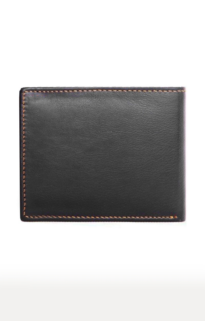 WildHorn | WildHorn RFID Protected Genuine High Quality Leather Black Wallet for Men 2