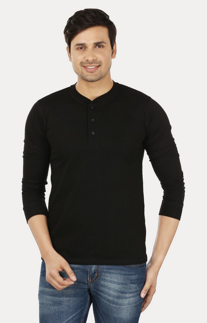 Men's Multicolor Cotton Solid Regular T-Shirts