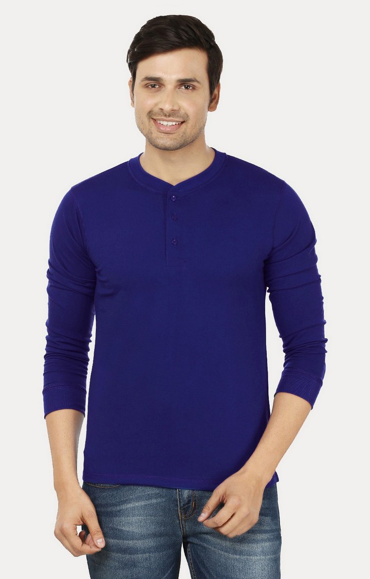 Men's Multicolor Cotton Solid Regular T-Shirts