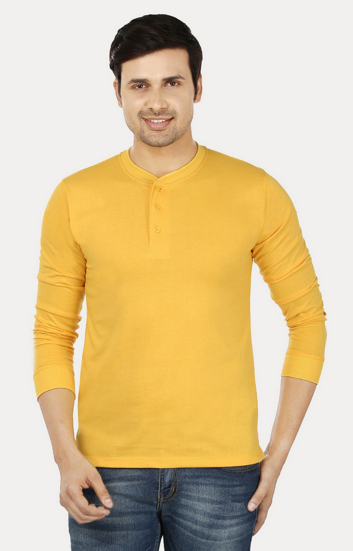 Men's Multicolor Cotton Solid Regular T-Shirts
