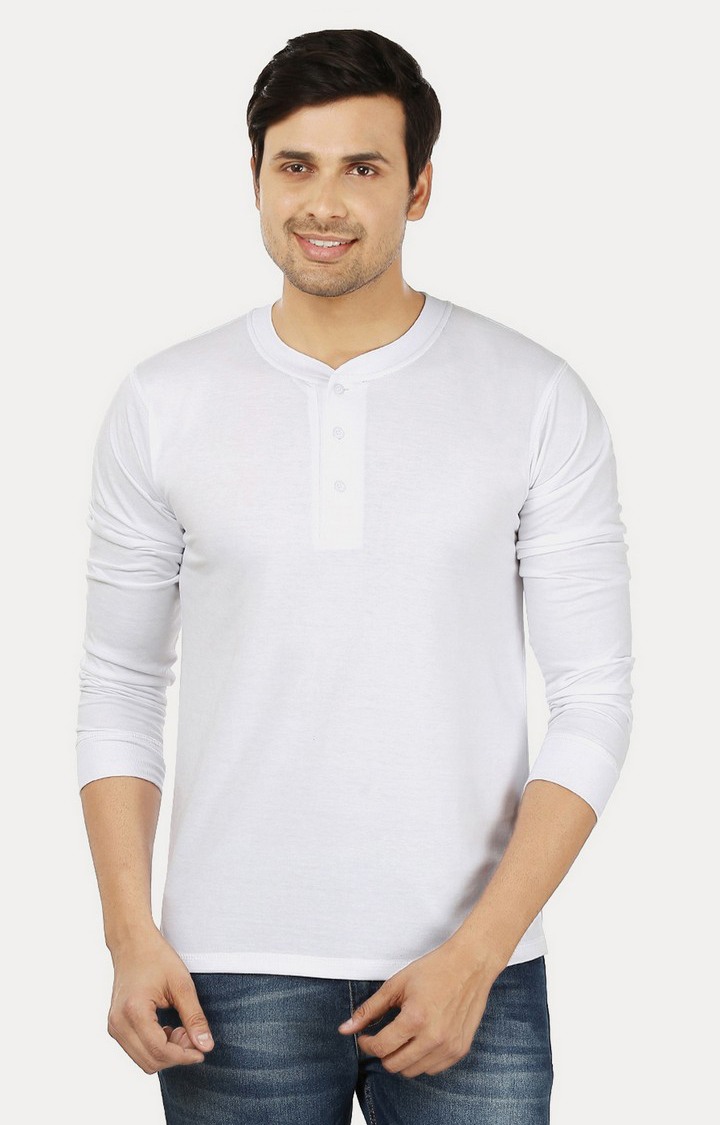 Men's Grey Cotton Solid Regular T-Shirts