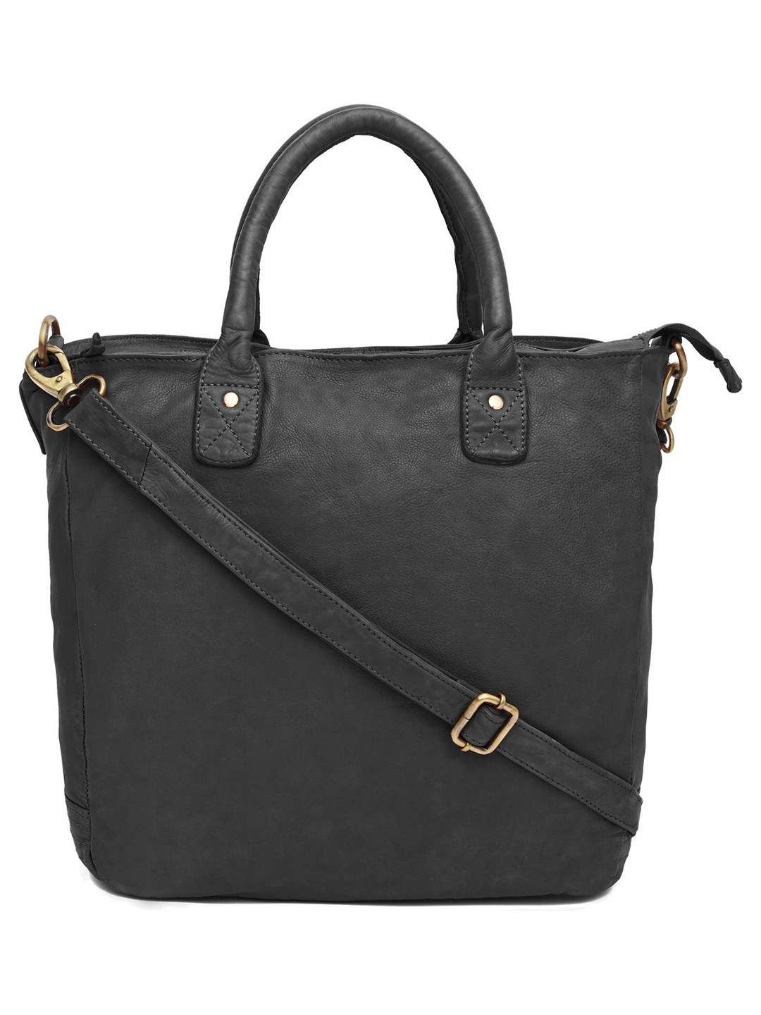 WildHorn Black Leather Top Handle Satchel Tote Handbags for Women