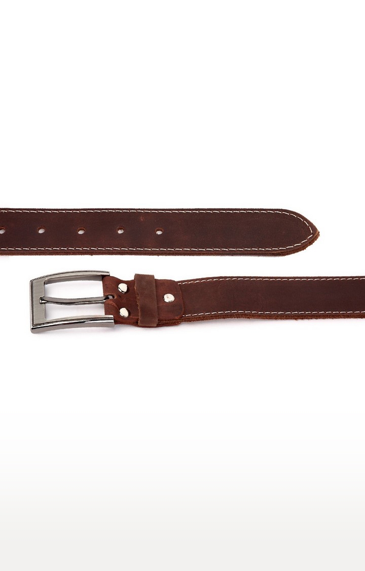 WildHorn | WildHorn Classic Leather Brown Belt for Men 2
