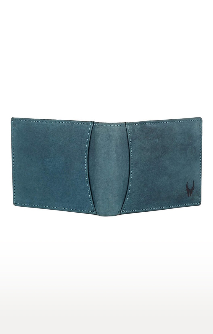 WildHorn | WildHorn Formal Black Reversible Leather Belt & Blue Wallet Combo Gift Hamper for Men 4