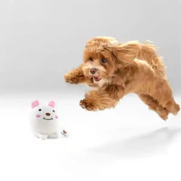 Barkbutler Fofos Slow Rising Animal Toy for Dogs, White