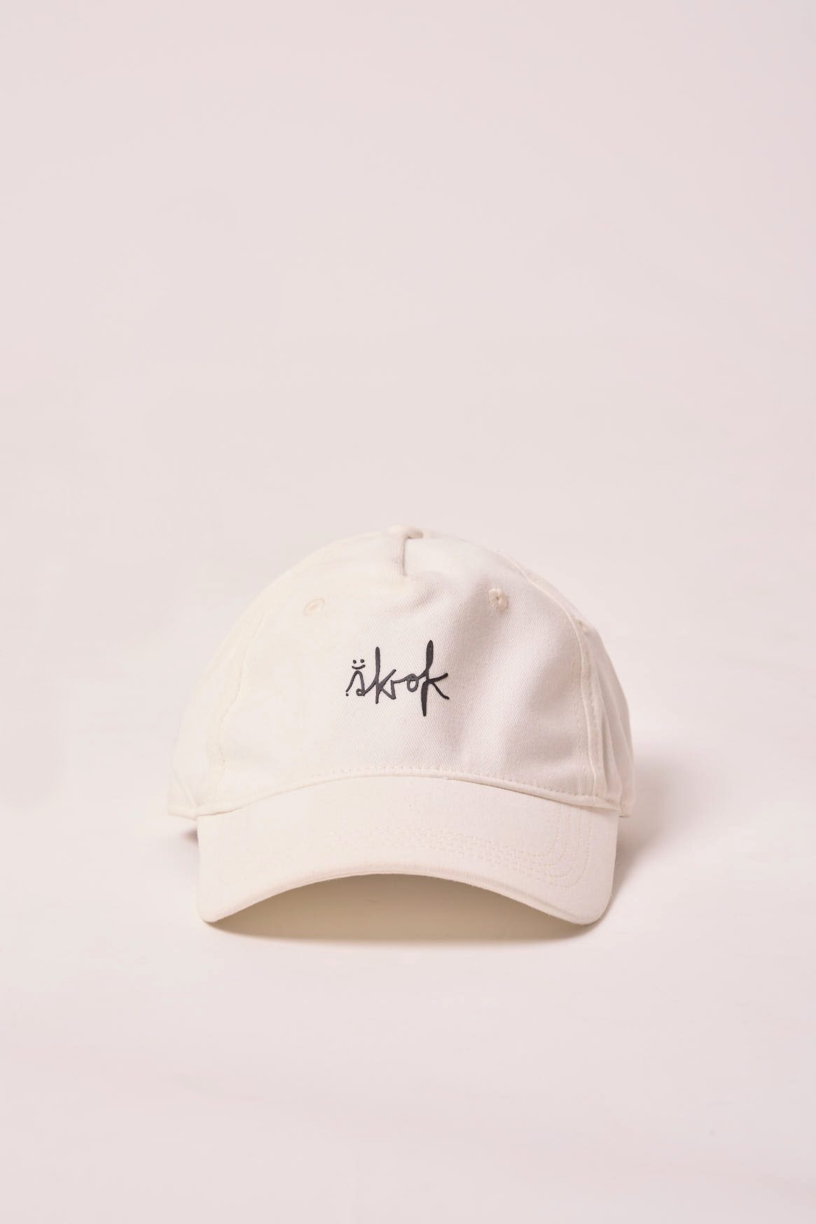AK-OK WHITE COTTON CAP