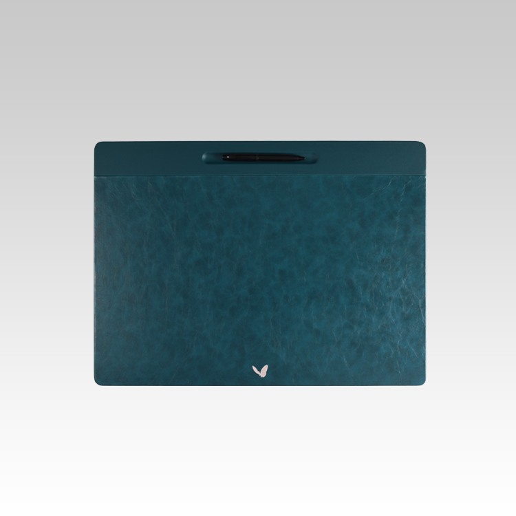 22x16 Inches Rigid Desk Blotter Pen Plus | Moderno | Blue