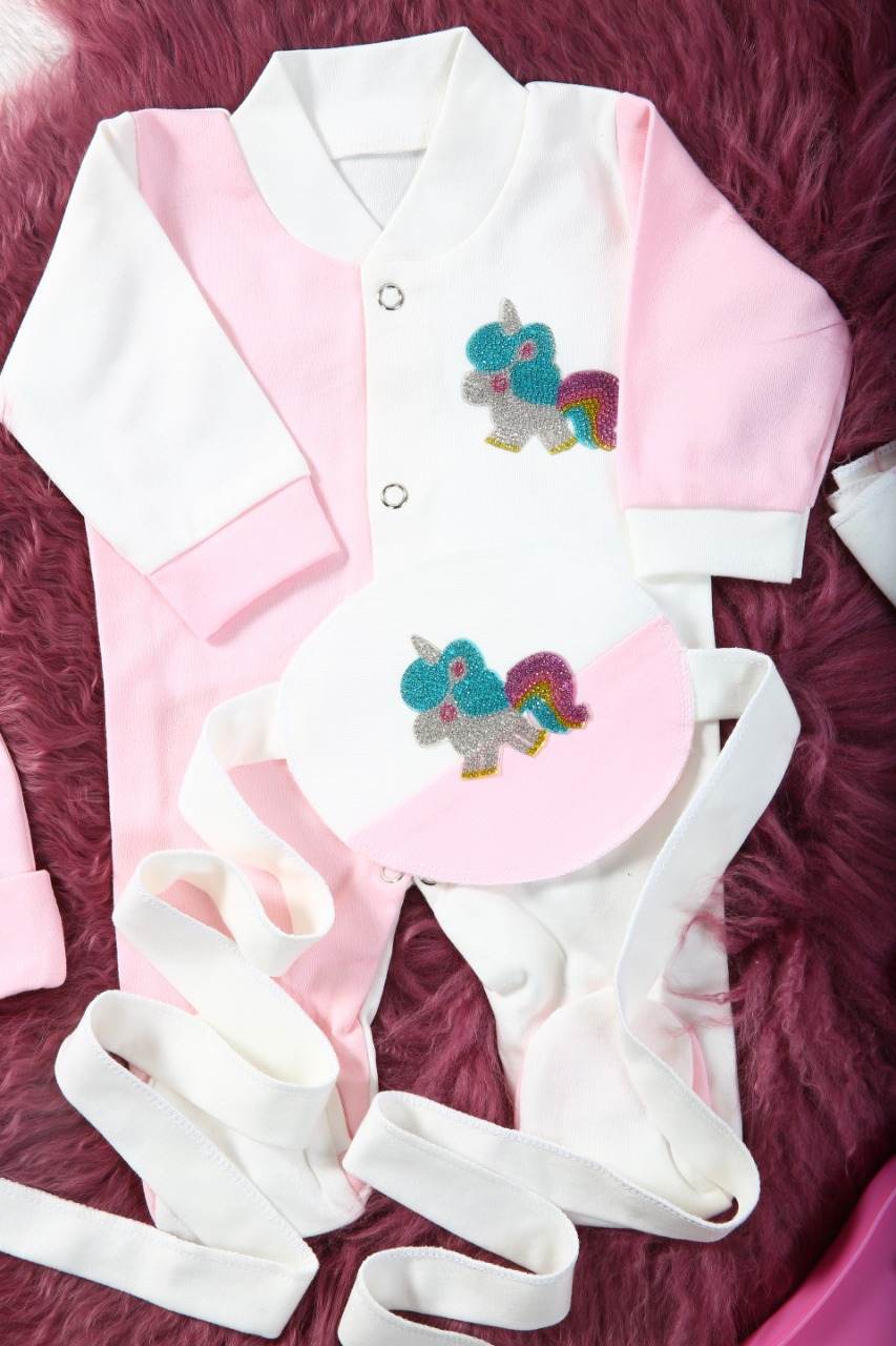Unicorn Blush Romper Set