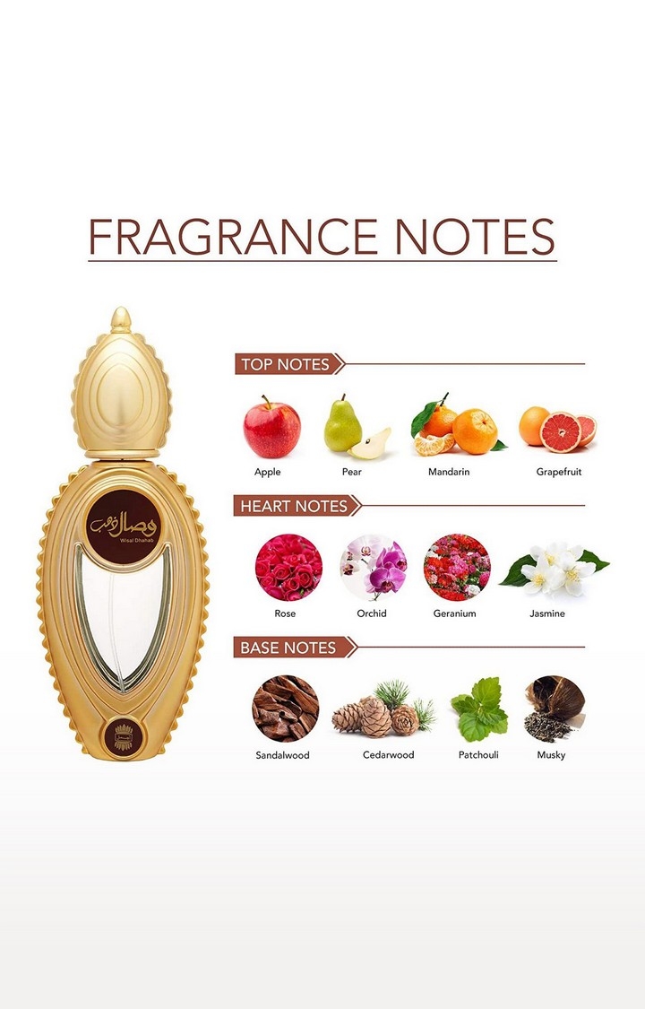 Ajmal | Ajmal Wisal Dhahab EDP 50ml & Wisal Dhabab Perfume Deodorant 200ml Gift For Men Longlasting Scent 1