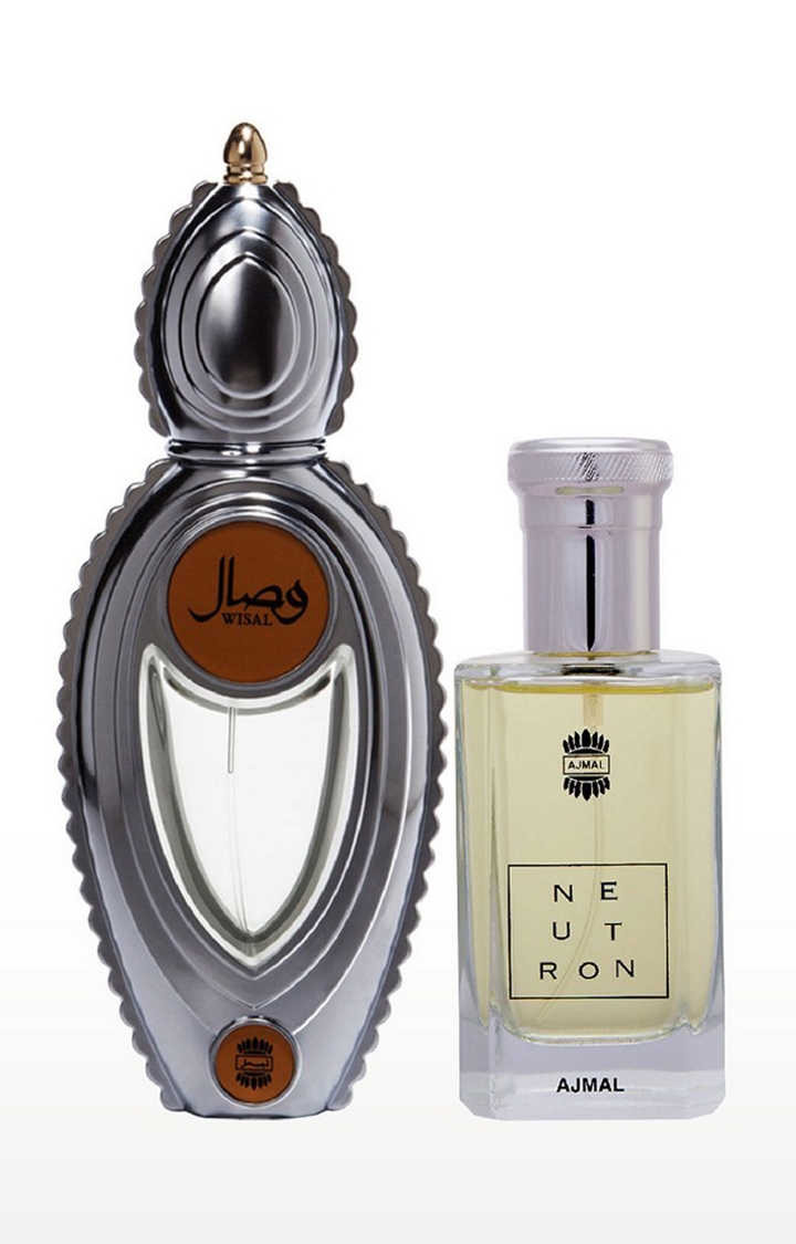Ajmal | Ajmal Wisal EDP Musky Perfume 50ml for Women and Neutron EDP Fruity Perfume 100ml for Men 0
