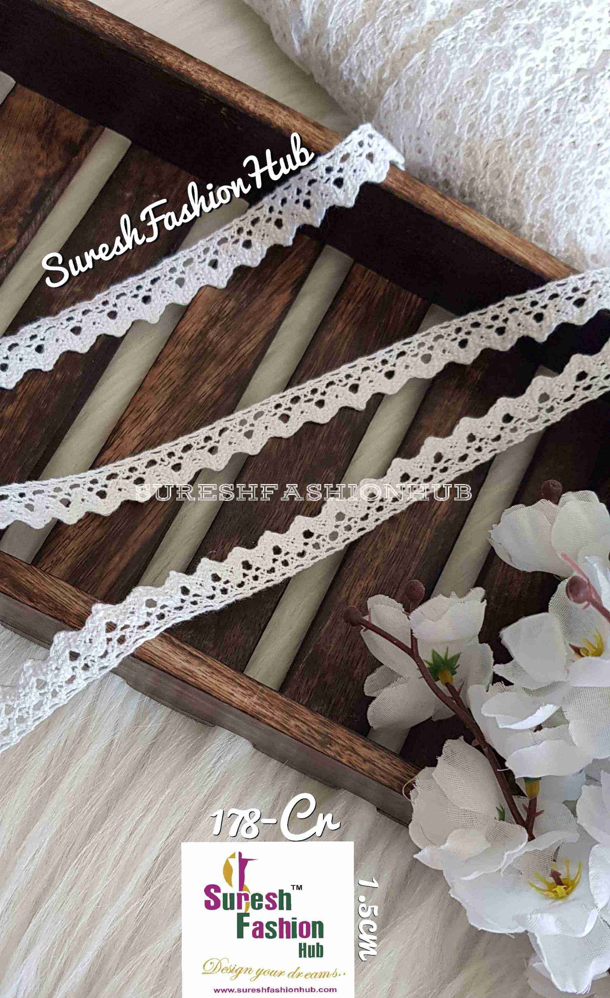 Triangular White Crotchet Trim