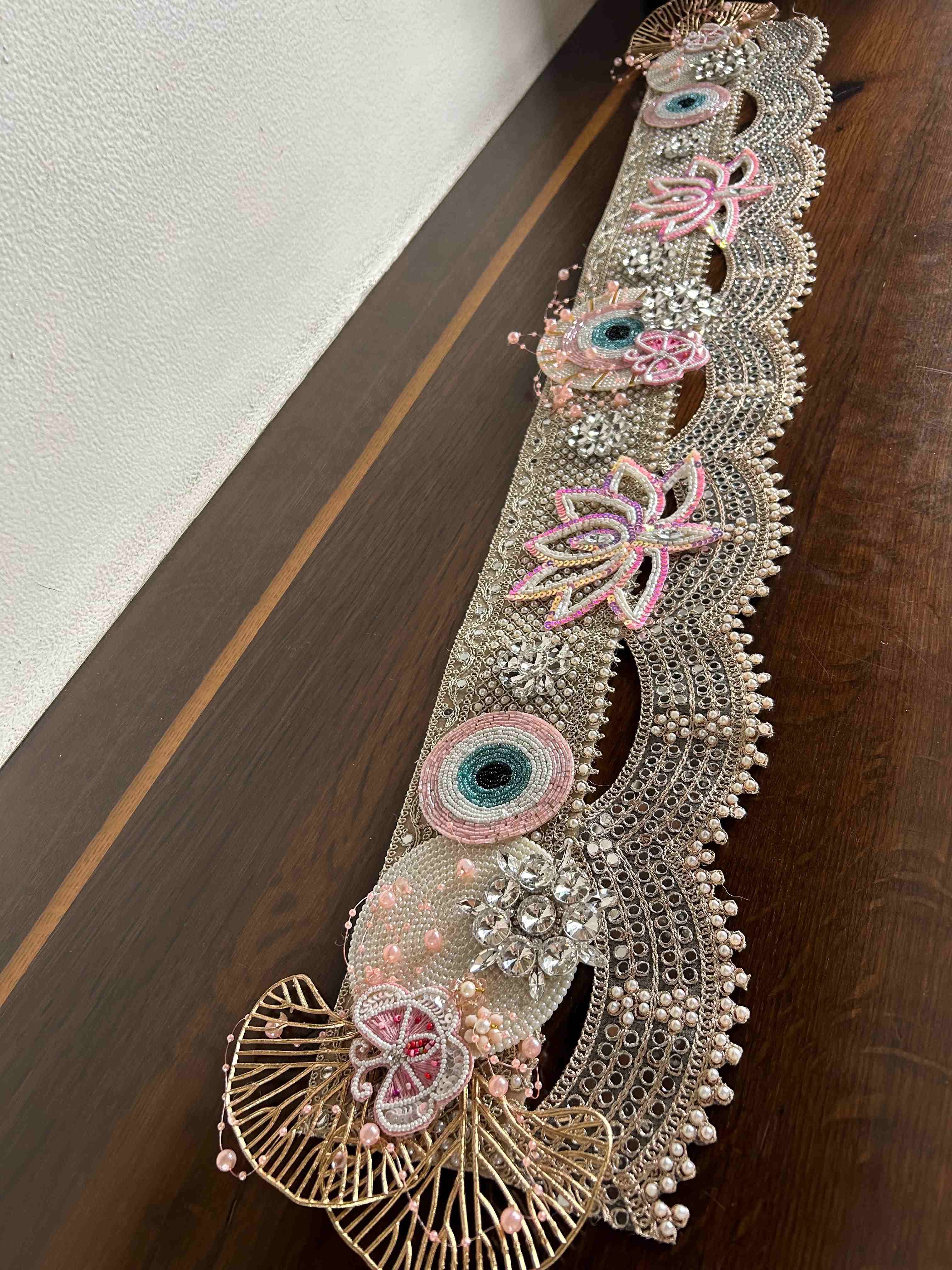 Pink Evil Eye Lotus Bandarwal