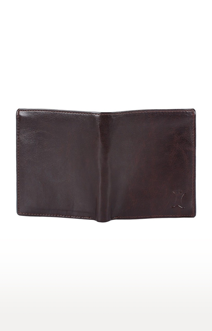 CREATURE | CREATURE Bi-Fold Brown Color Faux-Leather Wallet with Multiple Card Slots for Men 3