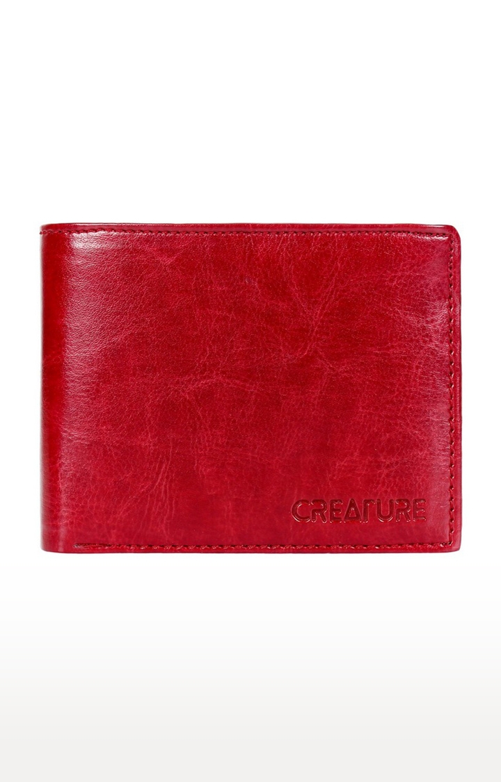 Men Wallet Card Holder White/Red Genuine Leather Wallet Bifold Handmade  Purse | eBay