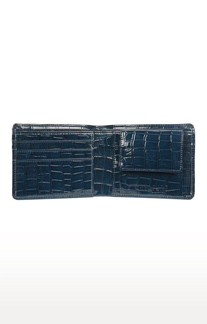 CREATURE | CREATURE Blue Bi-Fold PU-Leather Wallet for Men with Multiple Card Slots 2