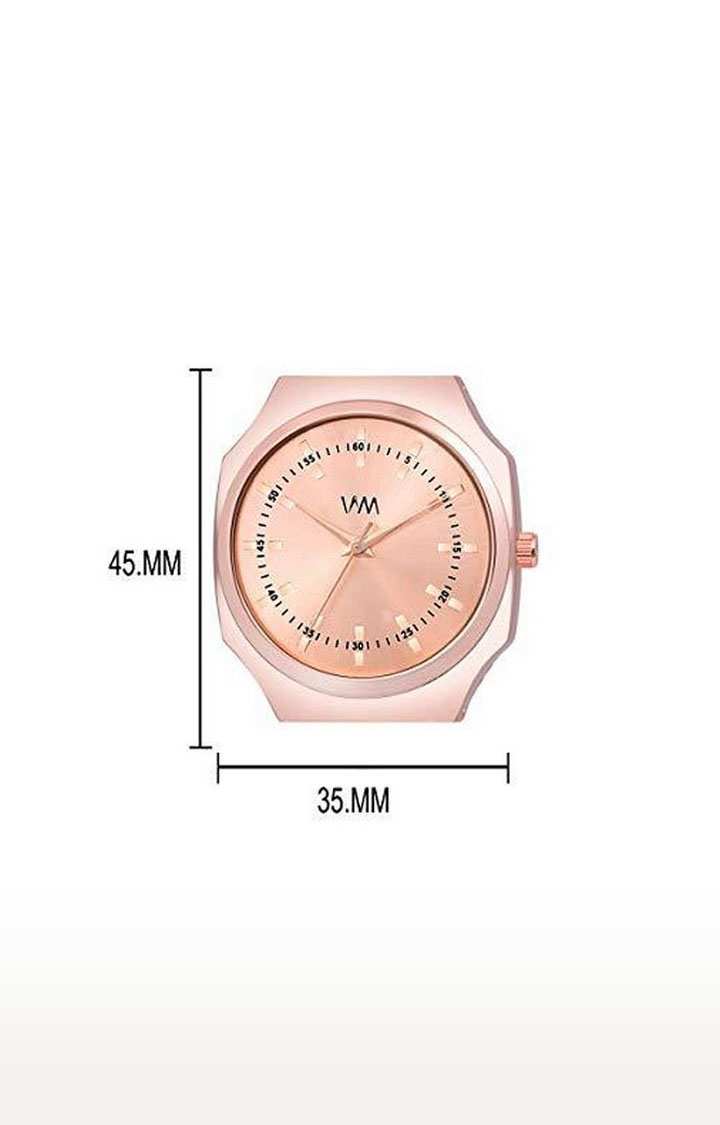 Watch Me Rose Gold Stainless Steel Watch For Women with Free Sunglasses WMAL-369-wmg-002
