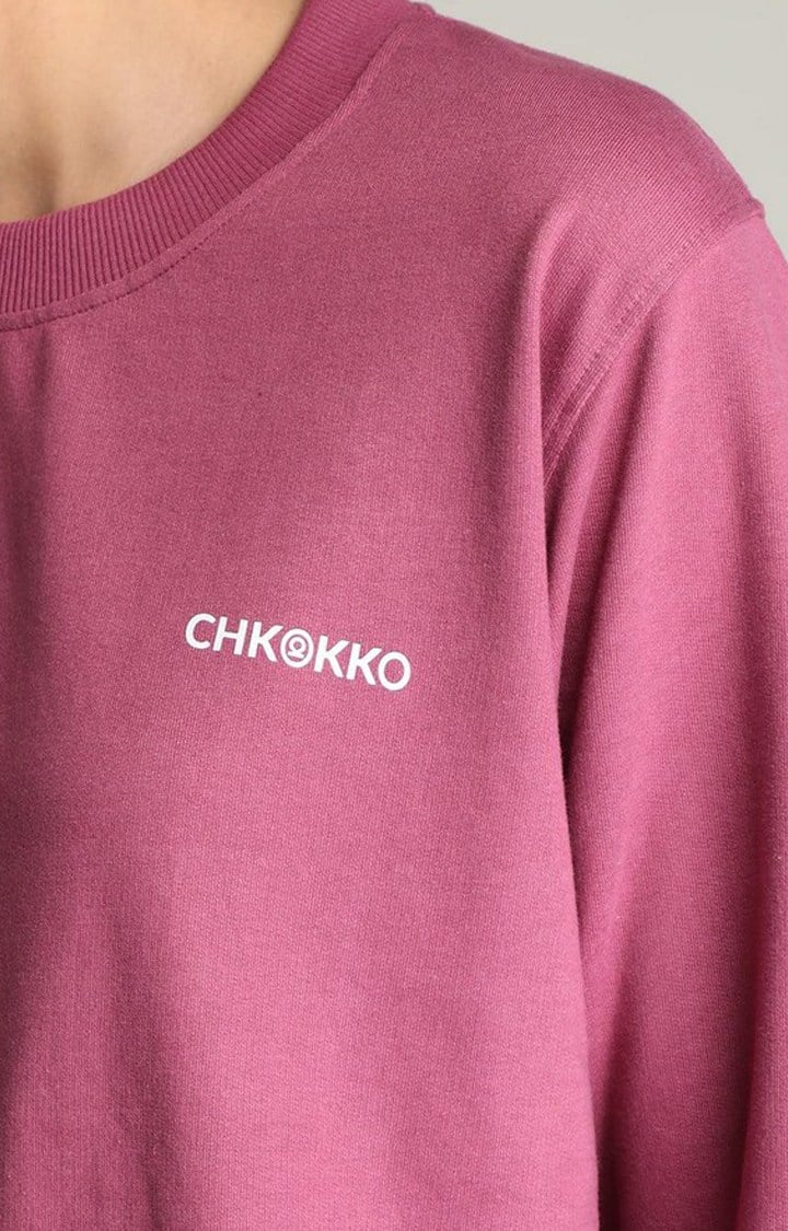 Women's Pink Solid Cotton Co-ords