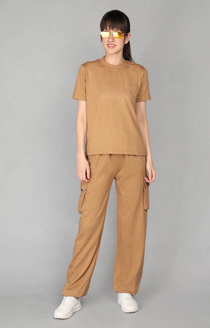 CHKOKKO | Women's Yellow Solid Cotton Co-ords