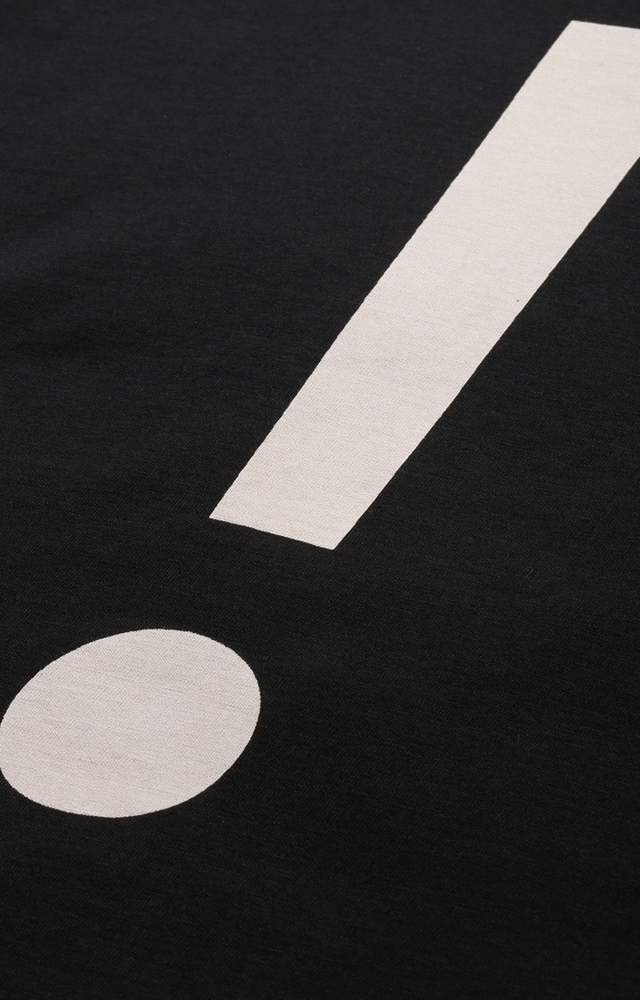 Dillinger | Women's Black Cotton Printed Oversized T-Shirt 4
