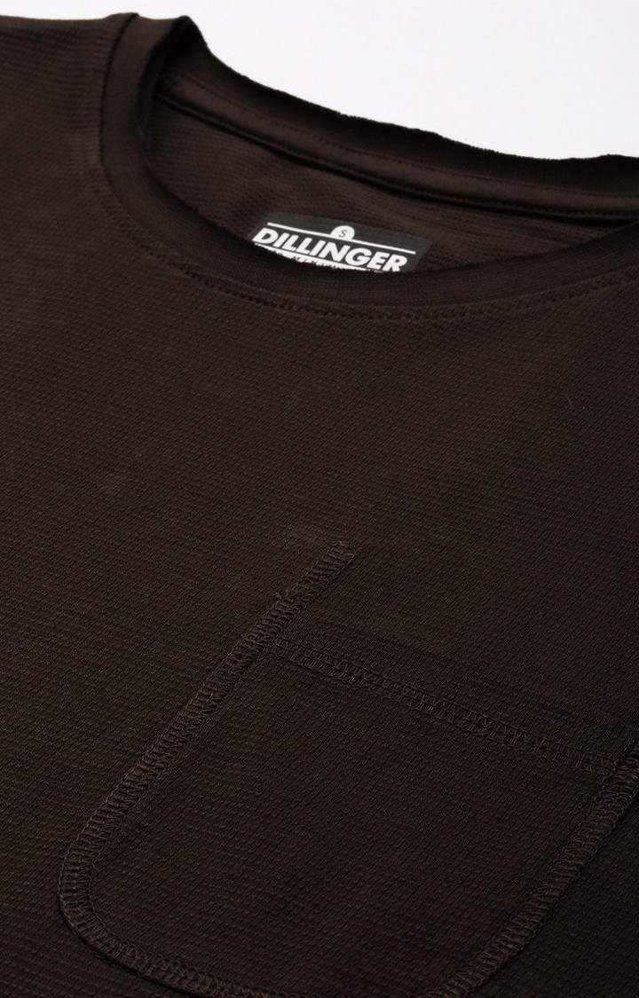 Women's Brown Solid Oversized T-Shirts