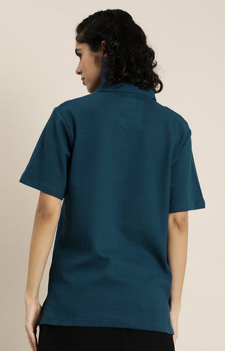 Women's Poseidon Solid Oversized T-Shirts