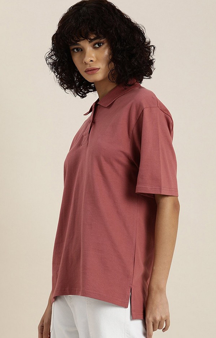 Dillinger | Women's Withredrose  Solid Oversized T-Shirts