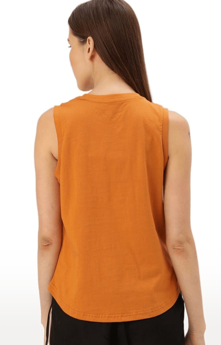 Dillinger | Women's Orange Solid Tank Top 3