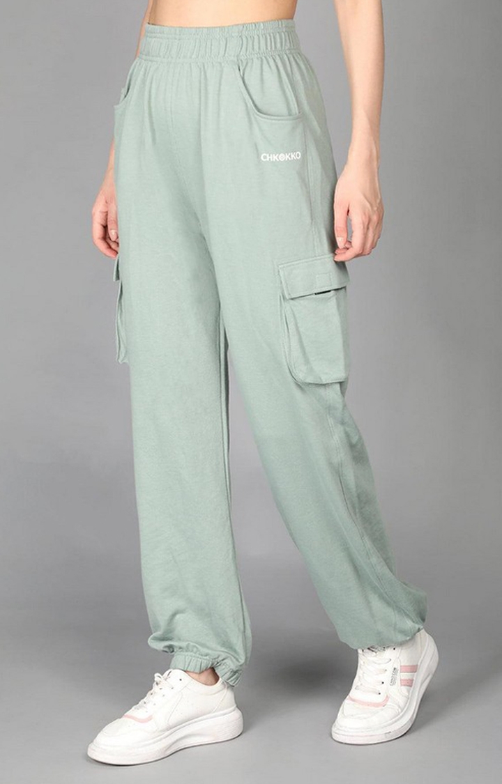 COLLUSION satin cargo pants in lime green