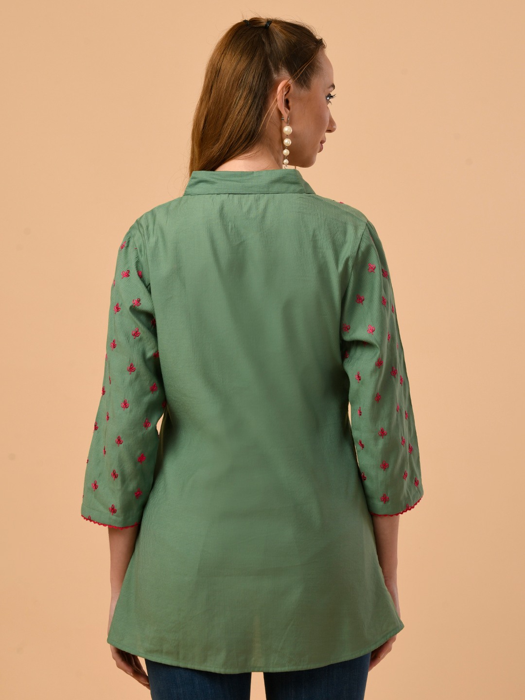 ALBION SMART LADIES GREEN TOP