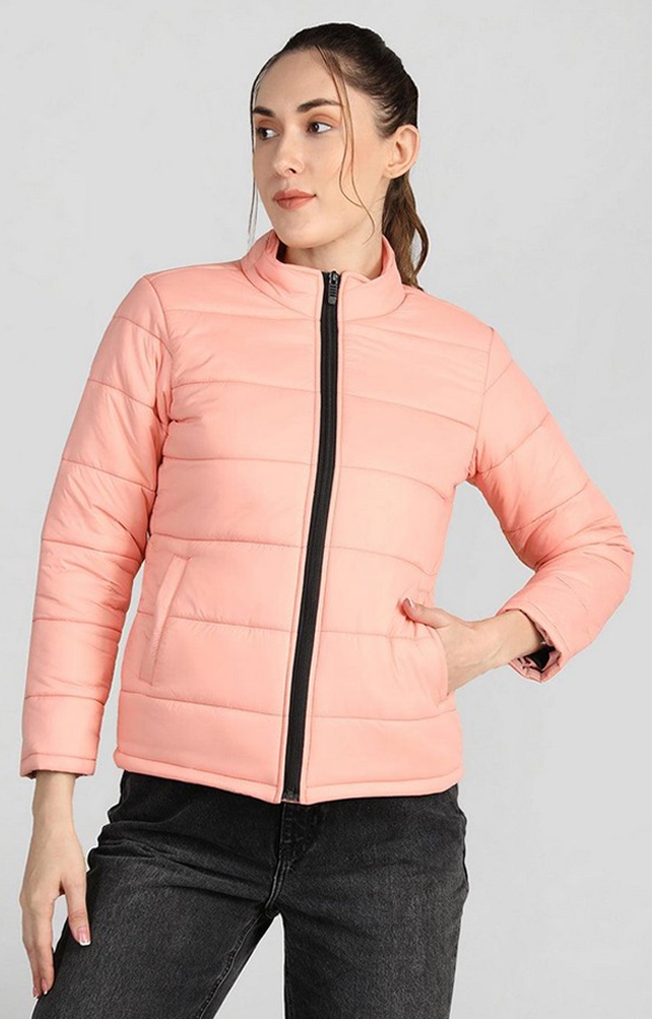 Women's Stylish Butter NS Pink Winter Bomber Jacket (Lining Aster inside)  for girls and women, Party wear pink jacket, Casual wear girl's jacket,  Latest collection, Retro Fall Quilted Jacket