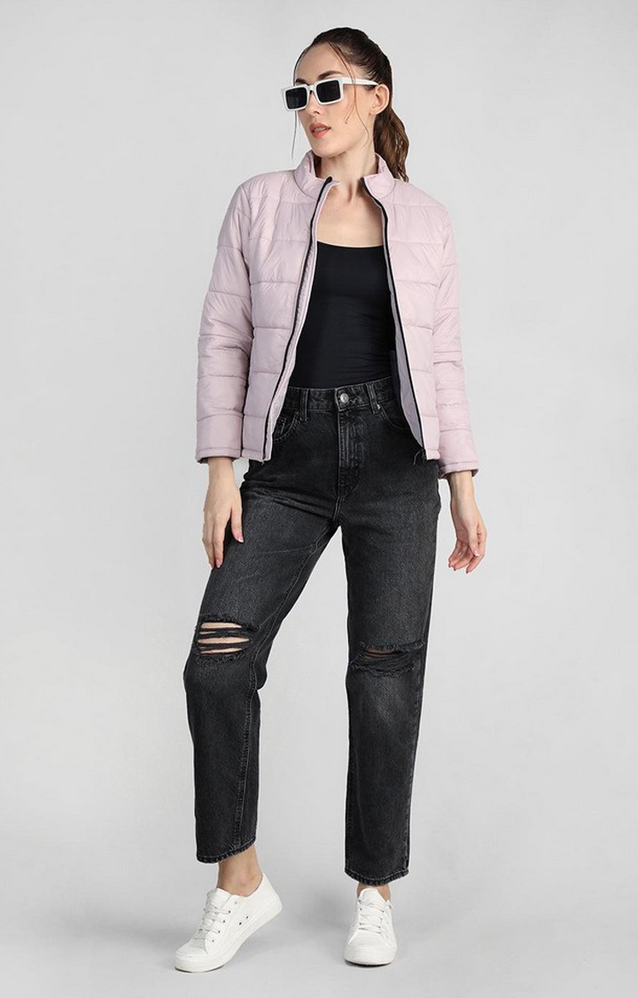Buy Pink Scuba Plain High Neck Sleek Zip Through Jacket Cargo Pant Set For  Women by Dawn And Dusk Online at Aza Fashions.
