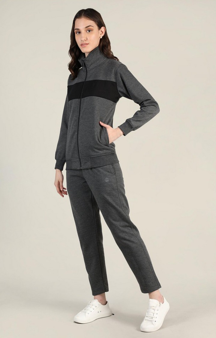 Dark grey 2025 tracksuit womens